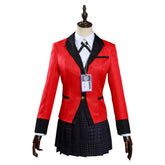 Kakegurui Compulsive Gambler Yumeko Jabami Hyakkaou Schulunifom Cosplay Kostüm Set
